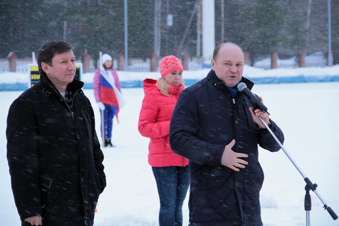 Раис Салахов и Петр Созонов на торжественной церемонии открытия