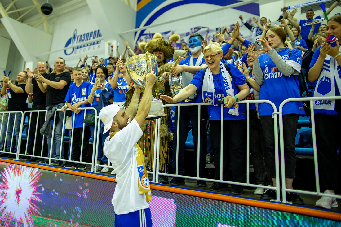 МФК «Газпром-ЮГРА» в третий раз завоевал звание победителя чемпионата России по мини-футболу