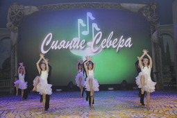 Ансамбль бального танца «Орхидея», ООО «Газпром добыча Уренгой», показал «Ямальскую сказку»