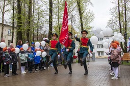 Марш Знамени Победы в Горнозаводске (Пермский край)