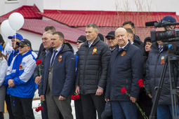 Знамя Победы прибыло в ЯНАО, участники акции — надымчане