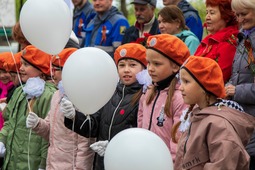 Марш Знамени Победы в городе Горнозаводск (Пермский край)