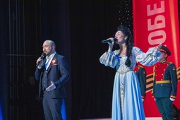 Так встречали Знамя Победы в Белоярском (ХМАО-Югра)