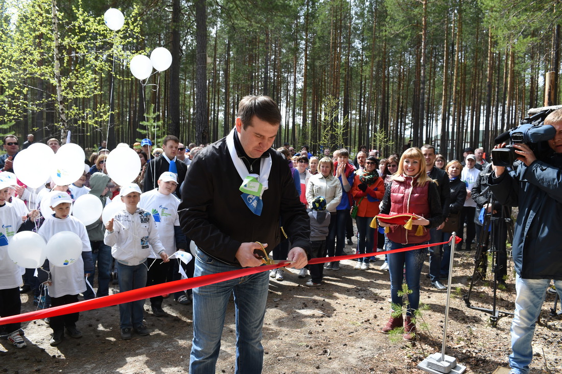 Торжественная церемония открытия экопарка «Белкин дом»