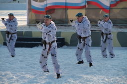 Показательные выступления военно-патриотического клуба «Шанс» (г. Ивдель)