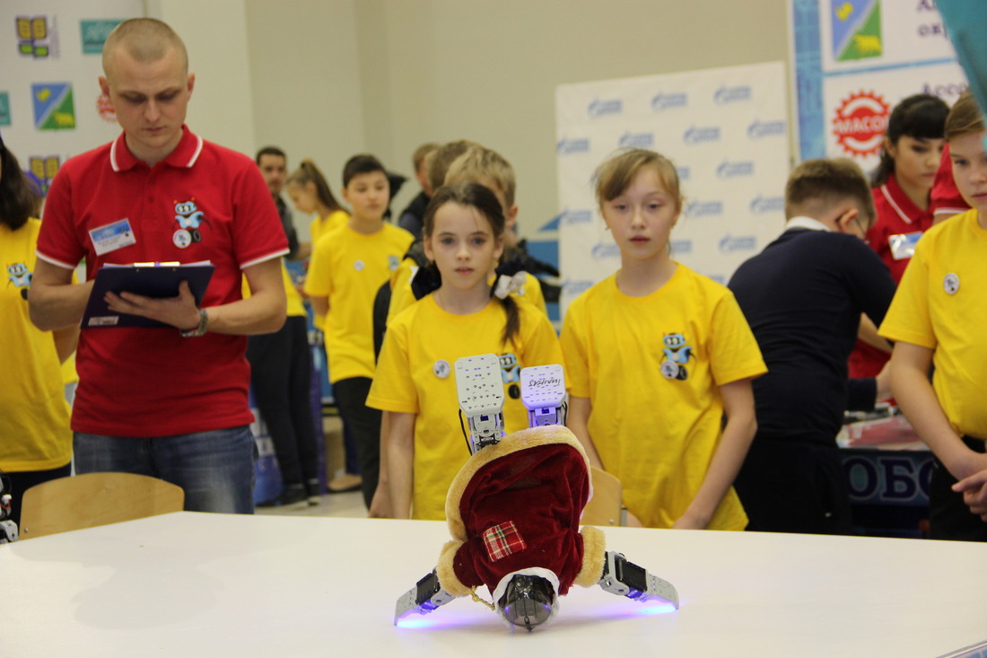 Проект Дмитрия Калашникова и Тимура Абдулина (г. Югорск) получил первое место в номинации «Танцы андроидных роботов»