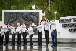 Знамя Победы принимает город Чайковский (Пермский край)